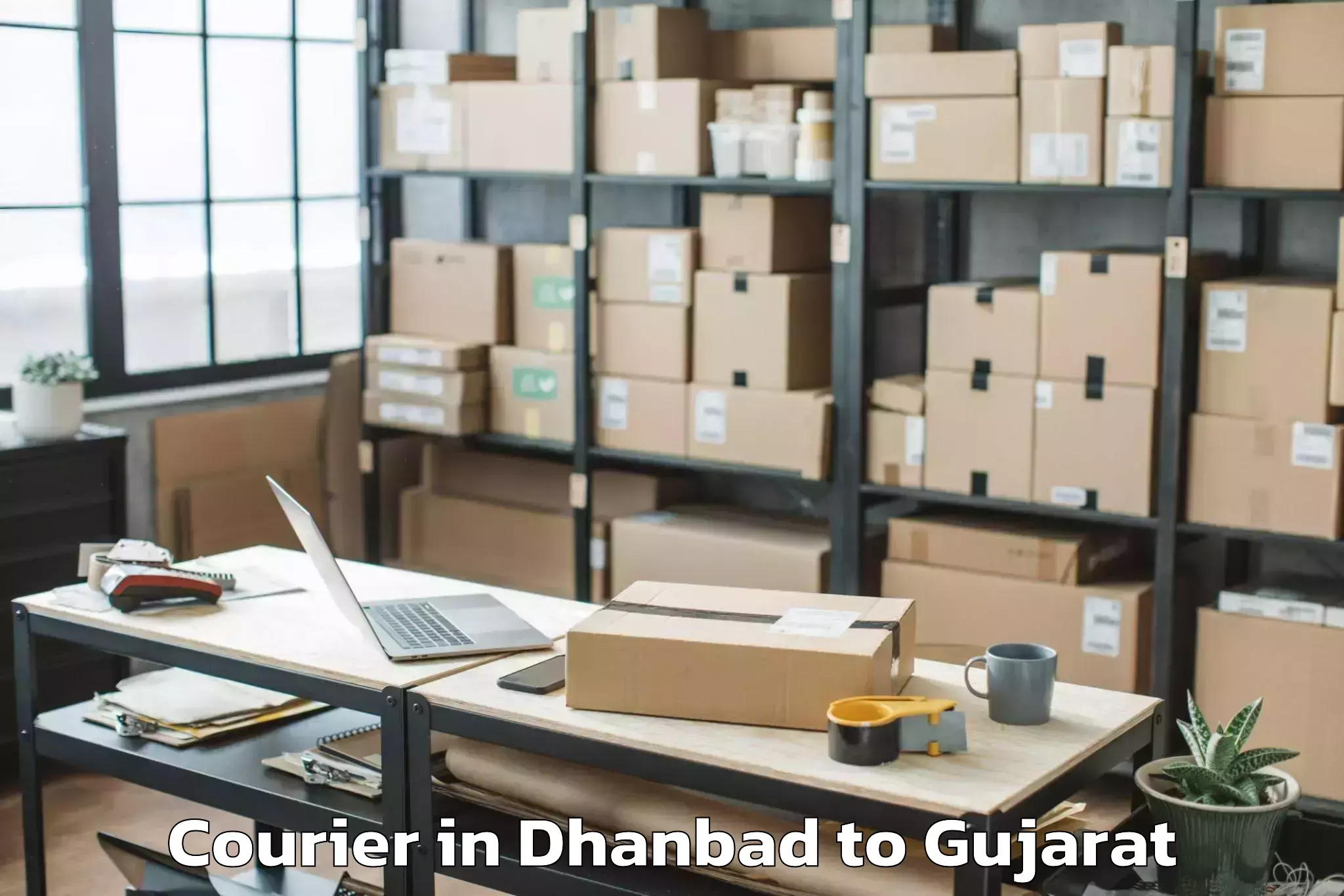 Easy Dhanbad to Mahuva Courier Booking